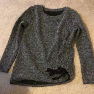 Ann Taylor Black/Grey Sweater Top